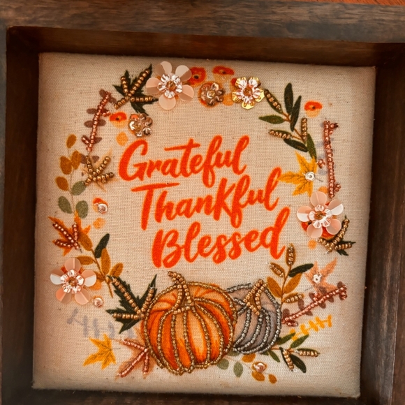 Fall pumpkin plaque - Picture 2 of 2